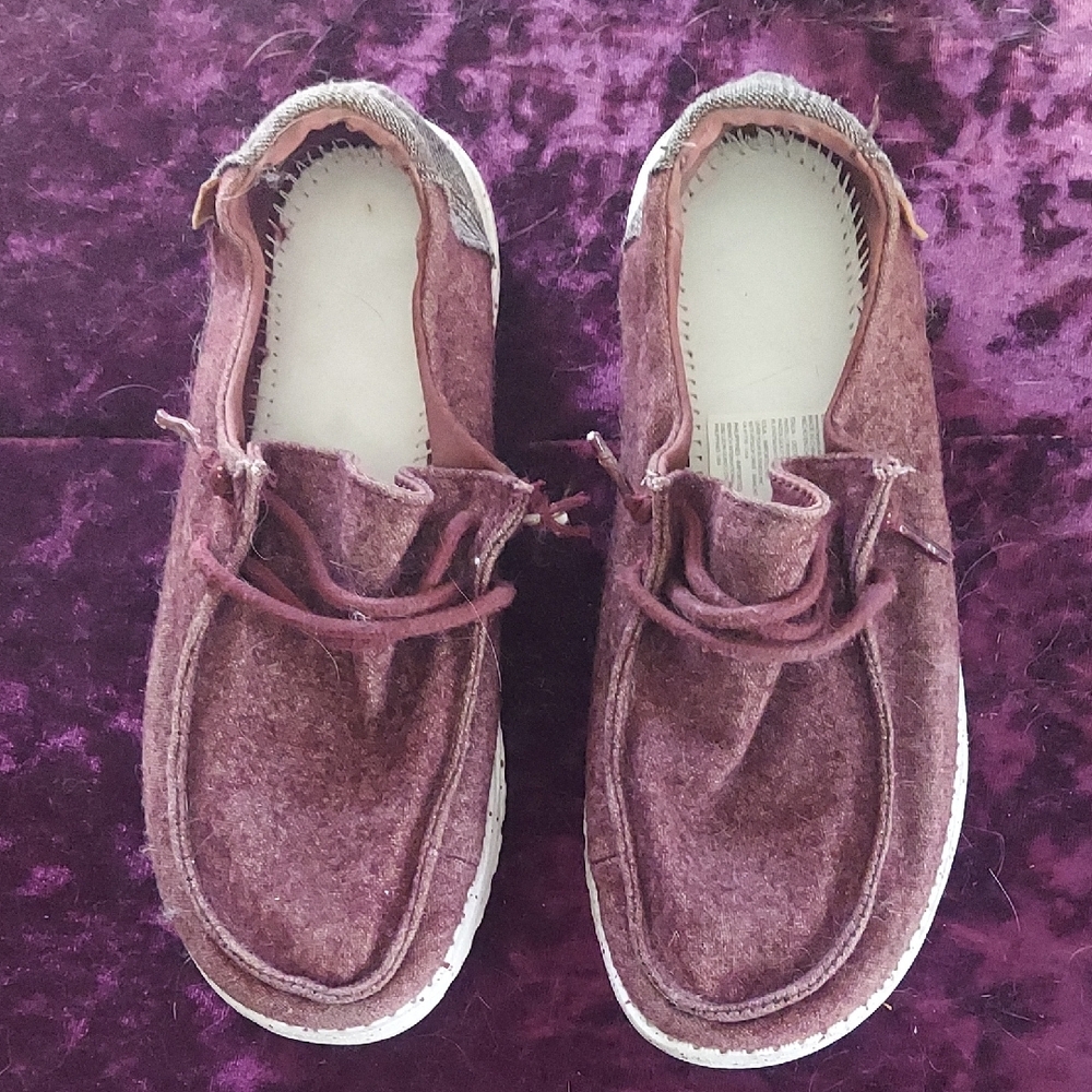Purple Casual Slip-On Shoes